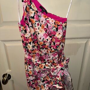 Lulu’s Floral One-Shoulder Dress